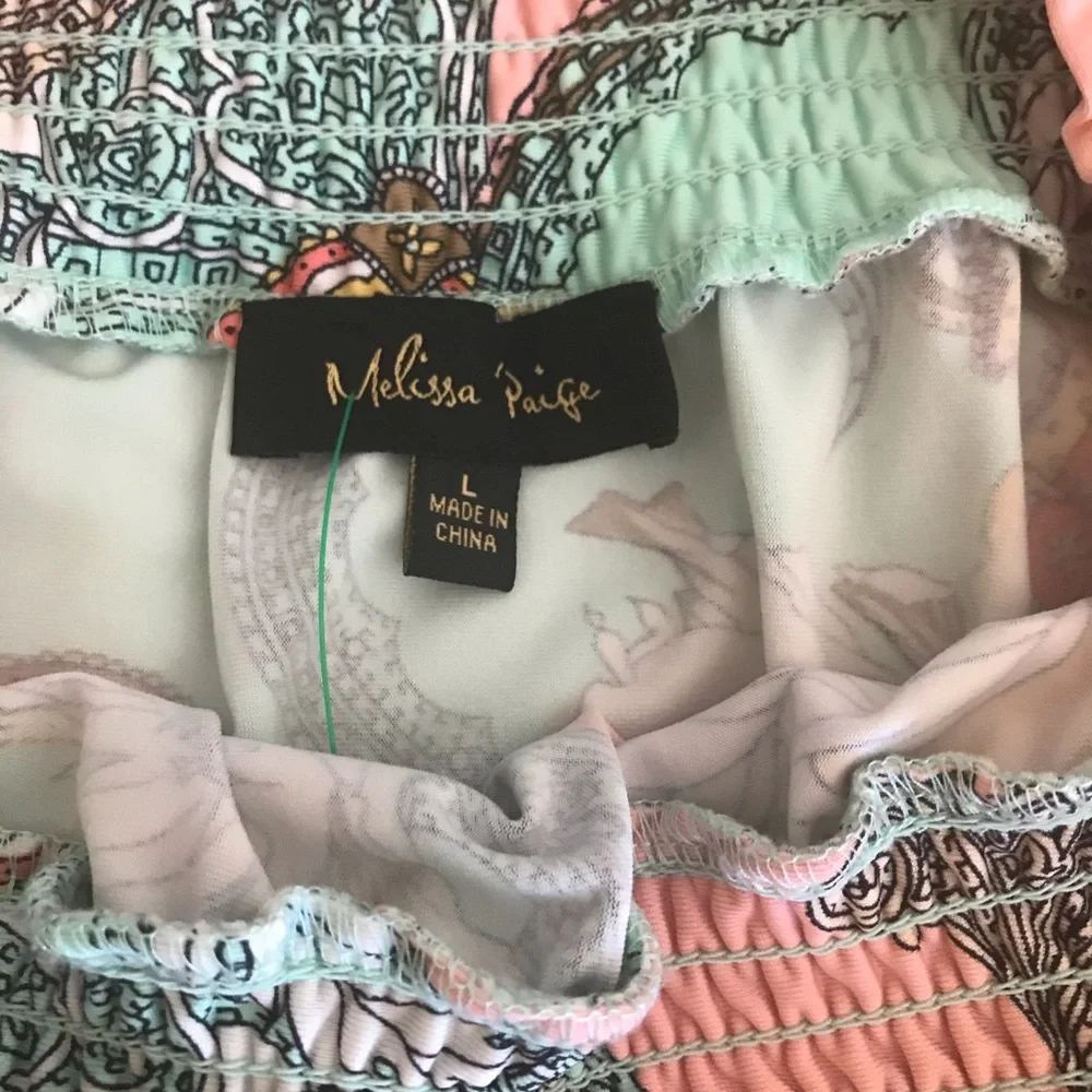 Melissa Paige Floral Lightweight Skirt - Size L - Picture 7 of 11